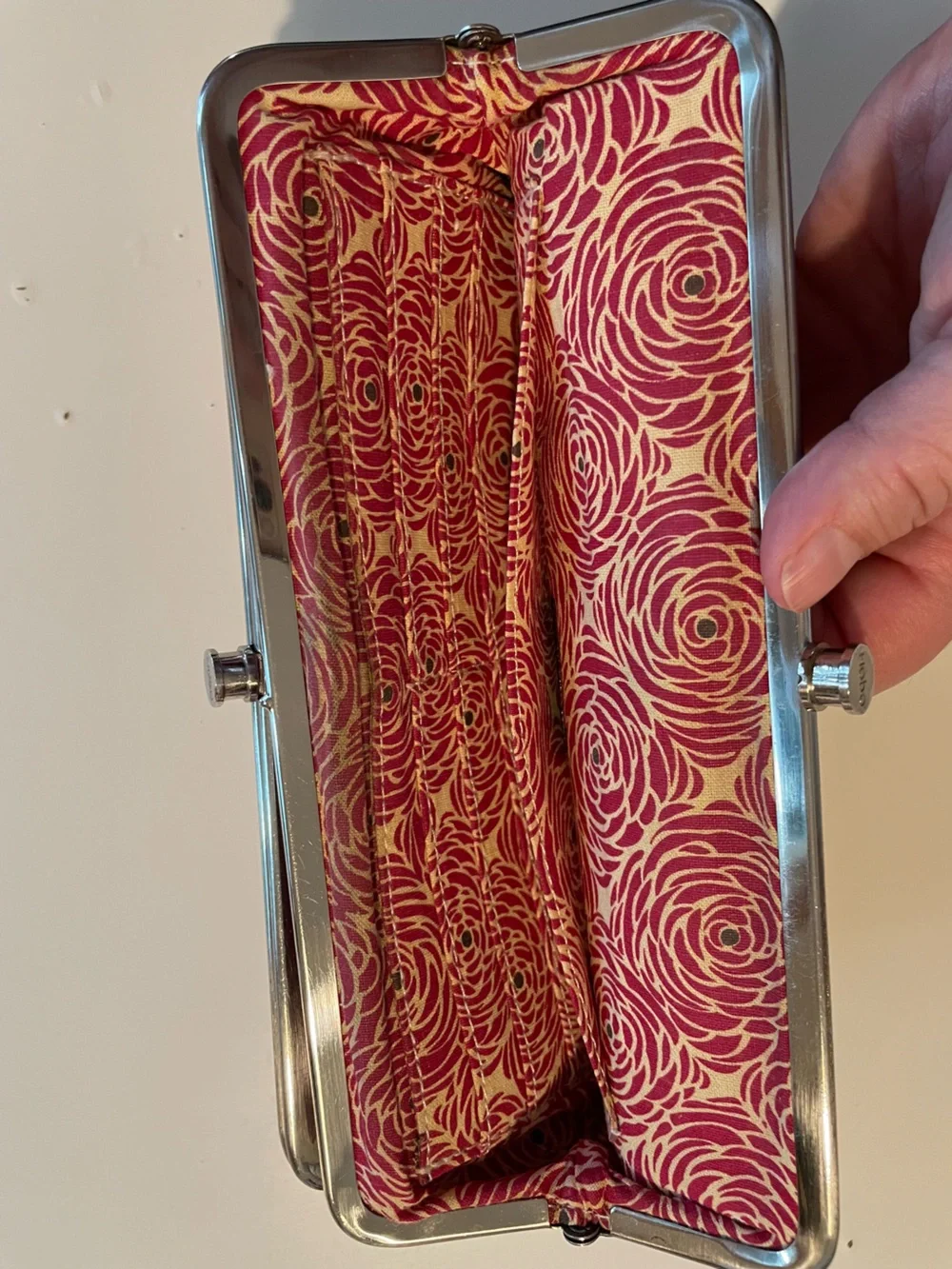 Red Hobo Lauren Clutch Wallet